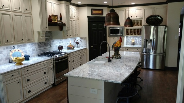 Copyright Kitchen Cabinet Discounts RORY 3 AFTER Kitchen Cabinet Discounts RTA Kitchen Makeover PEARL CREEEK WALNUT CREEK Cabinets